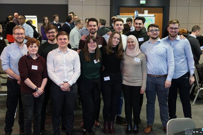 PhD Project Generation Event. Student group photo
