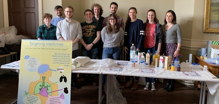 Group photo of the CDT students at Science in the Park 2020