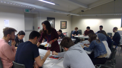 Workshop at Djanogly Art Gallery