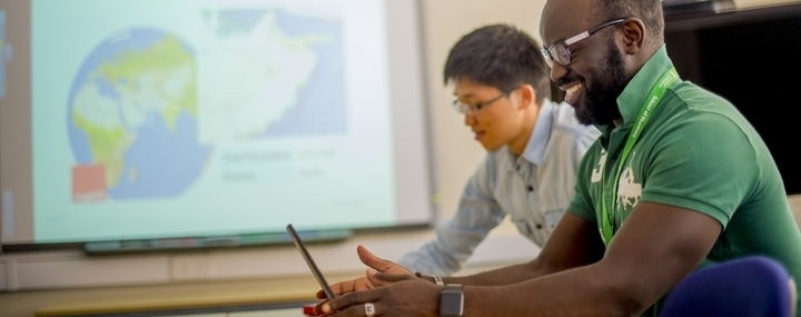 Postgraduate students working in the School of Pharmacy